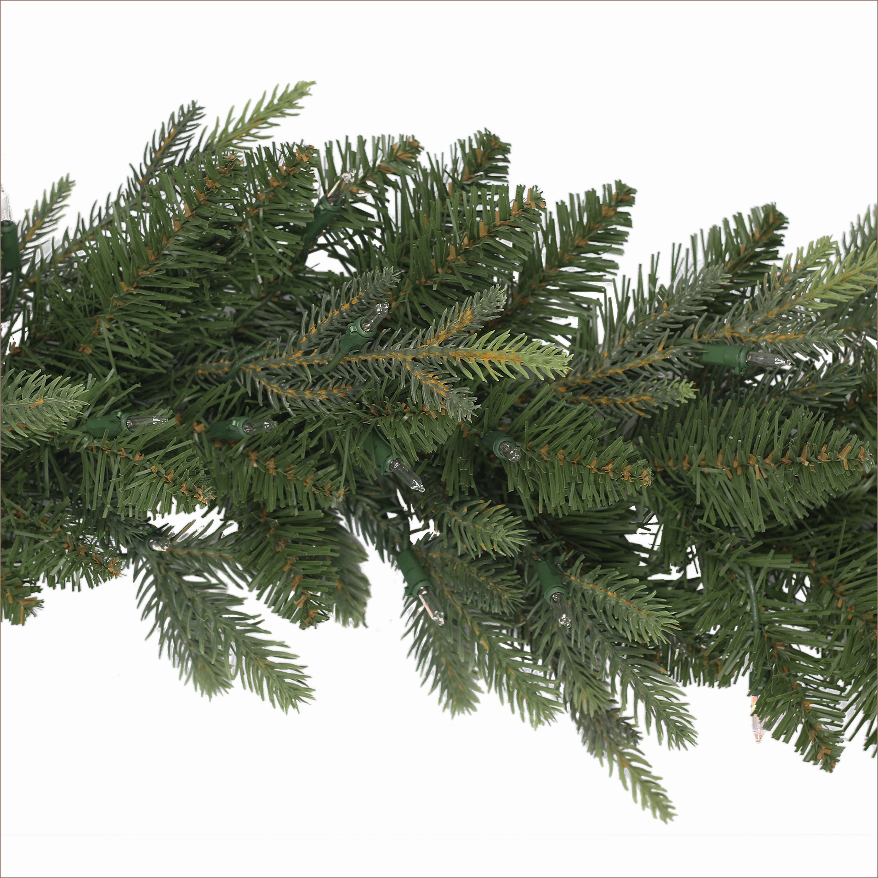 9ft x 10" Pre-Lit Balsam Fir Garland